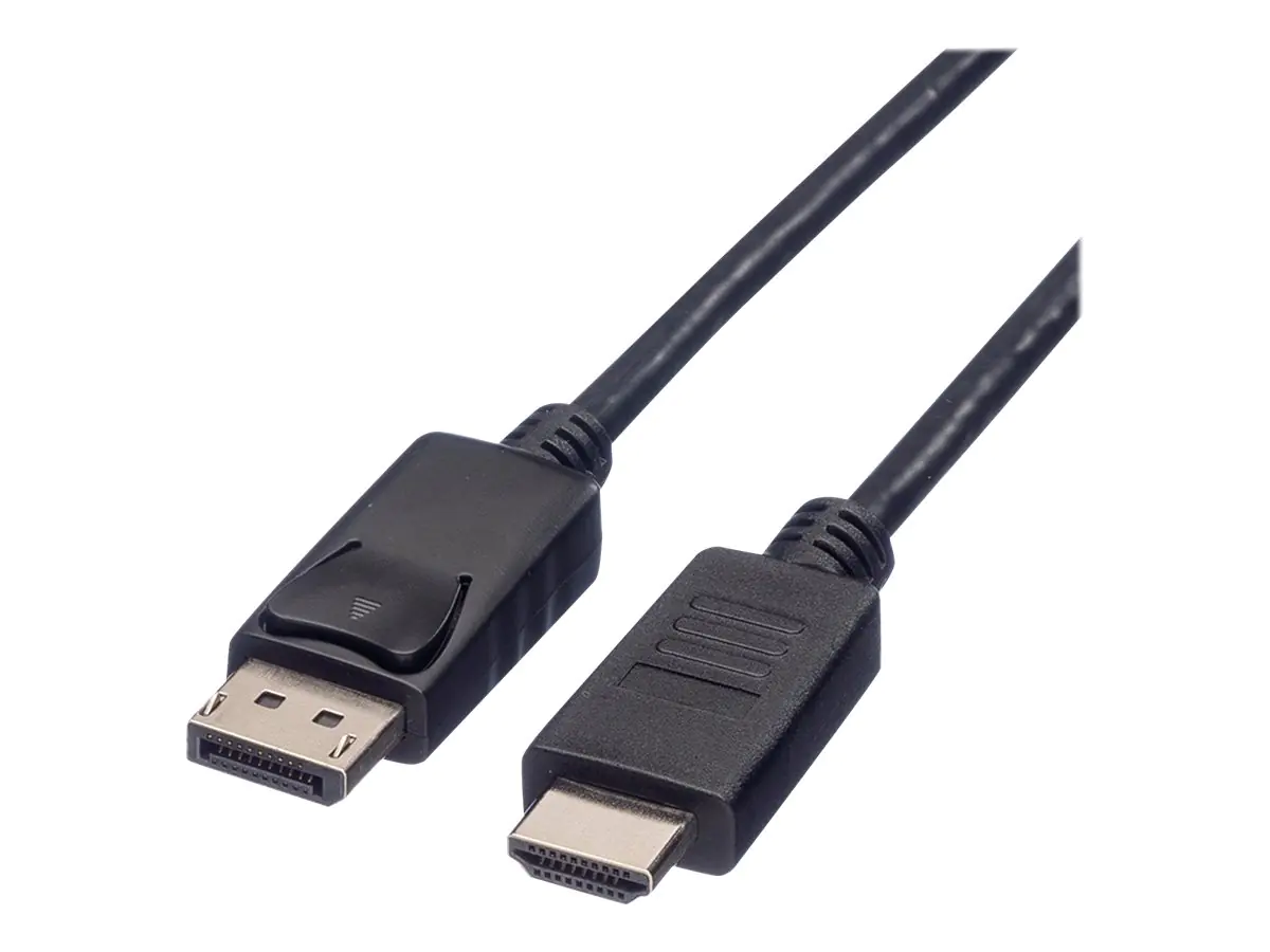 Roline - Adapterkabel - DisplayPort männlich bis HDMI männlich - 1.5 m - abgeschirmt - Schwarz - 1080p-Unterstützung Roline - Adapterkabel - DisplayPort männlich bis HDMI männlich - 1.5 m - abgeschirmt - Schwarz - 1080p-Unterstützung