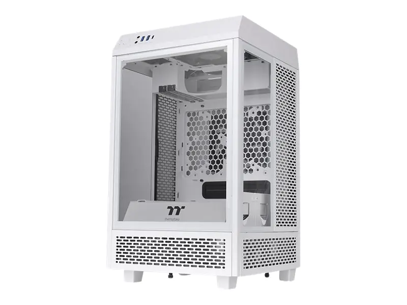 Thermaltake The Tower 100 Snow - Tower - Mini-ITX - Seitenteil mit Fenster (gehärtetes Glas) - keine Spannungsversorgung (PS/2) - USB/Audio