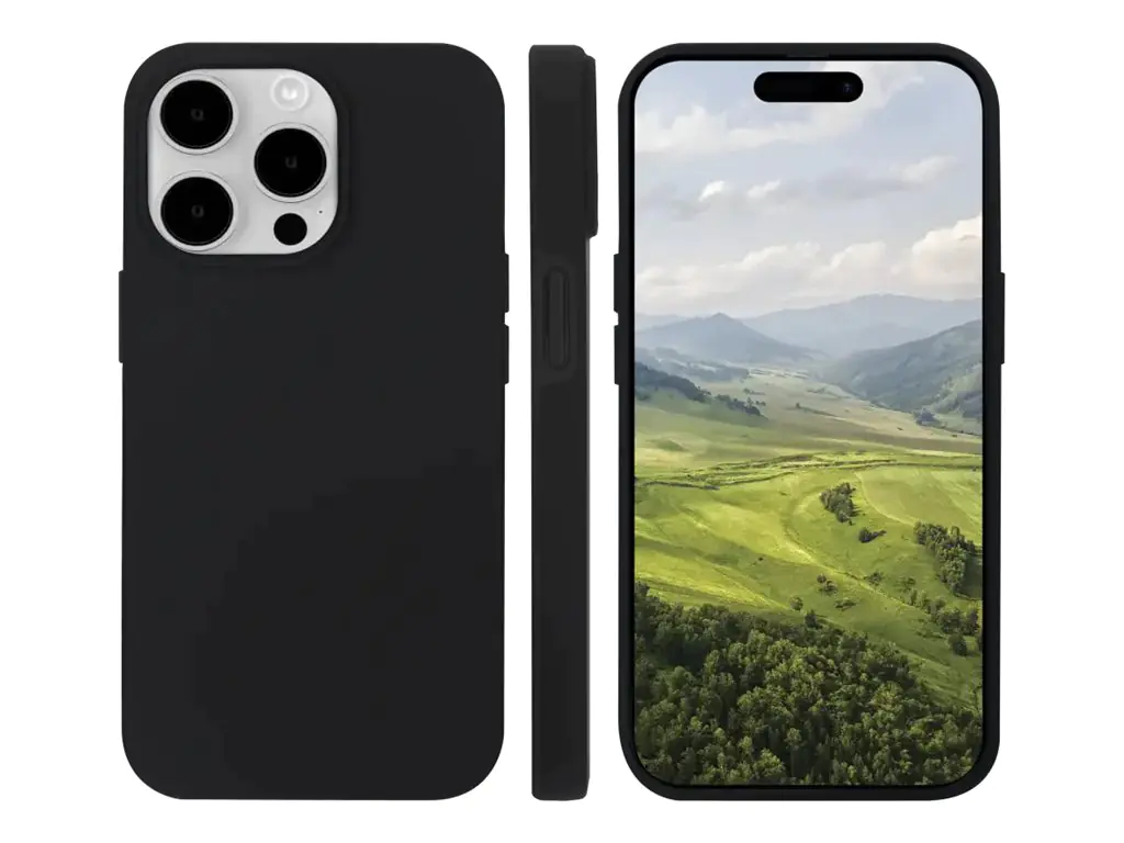 dbramante1928 Iceland Ultra - Hintere Abdeckung für Mobiltelefon - kompatibel mit MagSafe - Kunststoff, D3O - Schwarz - für Apple iPhone 15 Pro Max