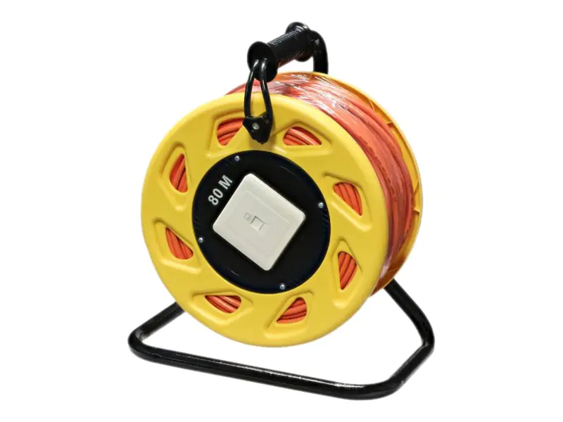 InLine - Netzwerkverlängerungskabel - RJ-45 (W) zu RJ-45 (M) - 80 m - SFTP - CAT 6a - orange