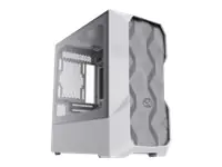 CoolerMaster MasterBox TD300 MESH - Tower - micro ATX - Seitenteil mit Fenster (gehärtetes Glas) - keine Spannungsversorgung (ATX) - weiß - USB/Audio
