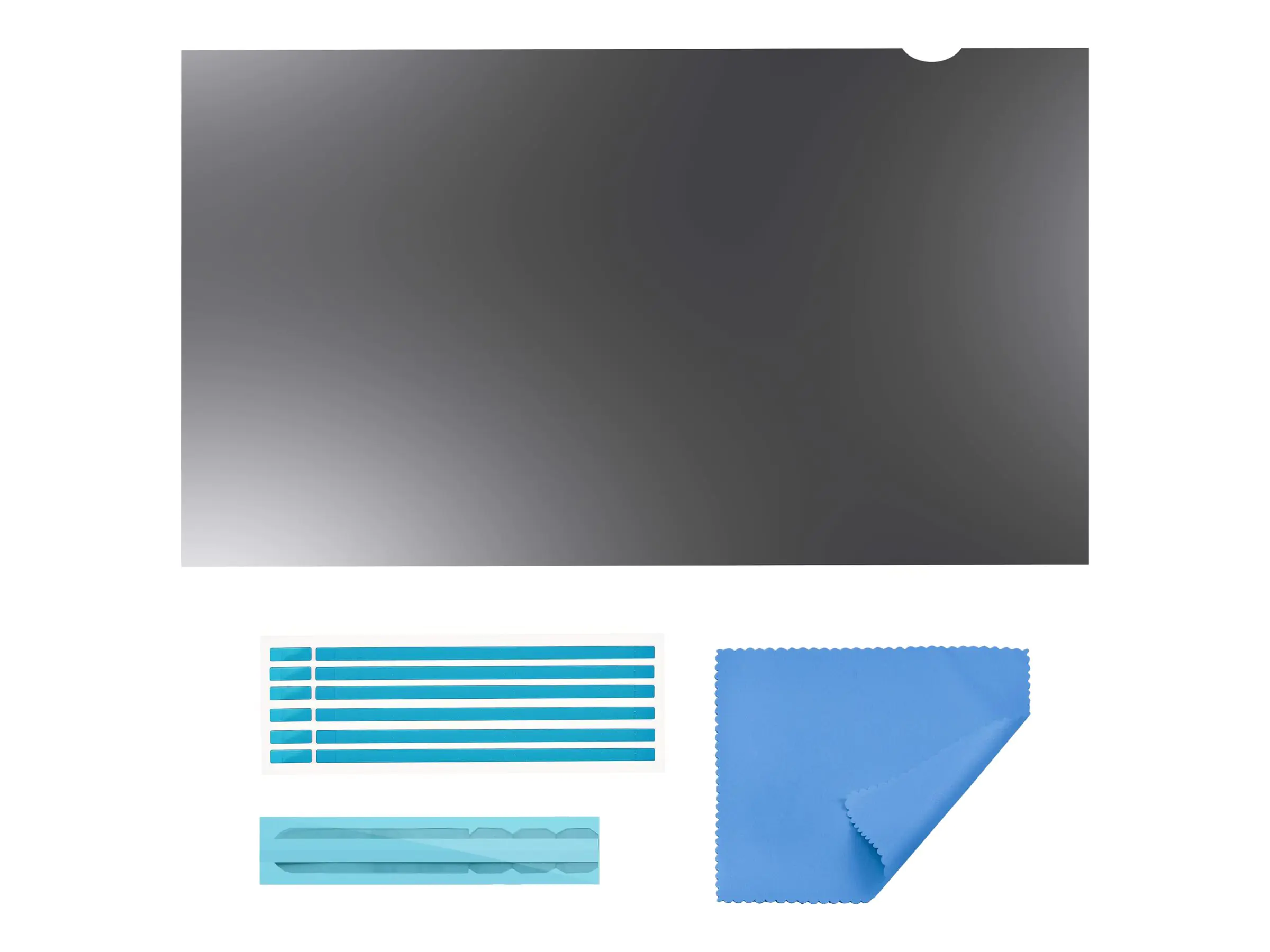 StarTech 22-inch 16:9 Computer Monitor Privacy Filter, Anti-Glare Privacy Screen with 51% Blue Light Reduction, Black-out Monitor Screen Protector w/+/- 30 deg. Viewing Angle, Matte and Glossy Sides (2269-PRIVACY-SCREEN) - Blickschutzfilter für Notebook (