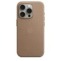 Apple - Hintere Abdeckung für Mobiltelefon - kompatibel mit MagSafe - Microtwill - Taupe - für iPhone 15 Pro