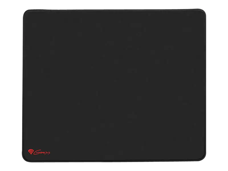 natec Genesis M12 Midi - Schwarz - Einfarbig - Stoff - Anti-Rutsch-Basis - Spiel-Mauspads