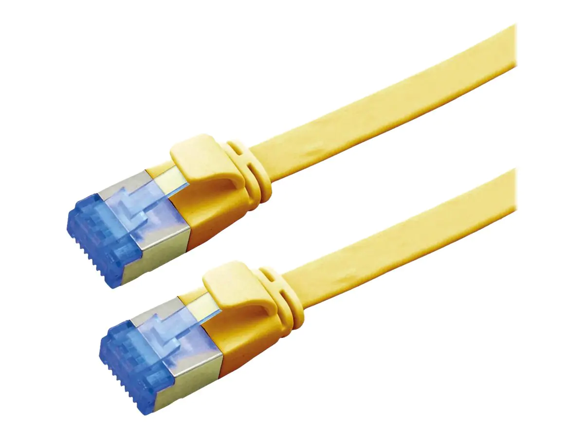 VALUE - Patch-Kabel - RJ-45 (M) zu RJ-45 (M) - 5 m - Foiled Unshielded Twisted Pair (F/UTP) - CAT 6a - verseilt - Gelb