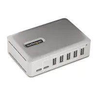 StarTech 7-Port USB-C Hub, 5x USB-A + 2x USB-C, Self-Powered w/ 65W Power Supply, USB 3.1 10Gbps Hub w/ BC1.2 Charging, Desktop/Laptop USB Hub with 3ft Locking USB-IF Certified Cable - USB Expansion Hub (10G5A2CS-USB-C-HUB) - Hub - 5 x USB 3.2 Gen 2 + 2 x