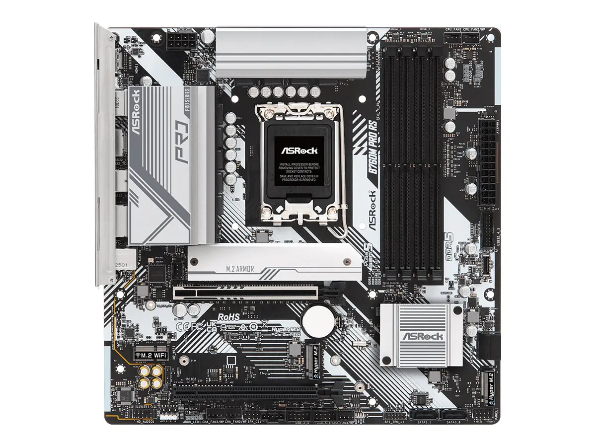 ASRock B760M PRO RS/D5 - Motherboard - micro ATX - LGA1700-Sockel - B760 Chipsatz - USB 3.2 Gen 1,