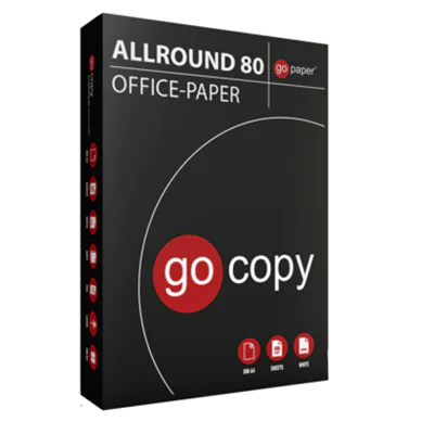 go copy Kopierpapier allround80 701-34510 A4 75g ws 500 Bl/Pack. go copy Kopierpapier allround80 701-34510 A4 75g ws 500 Bl/Pack.