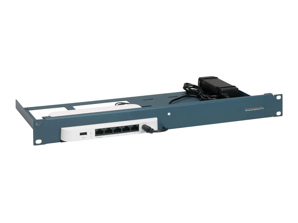 Rackmount.IT CISRACK RM-CI-T12 - Montagesatz für Netzwerkgeräte - Rack montierbar - Metallisch Blau - 1U - 48.3 cm (19") - für Cisco Meraki Go GX20