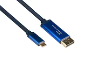 Good Connections GC 4812-CSF015B - Adapterkabel USB C> DisplayPort 4Ka60Hz flex 1.5 - Digital/Daten - Digital/Display/Video