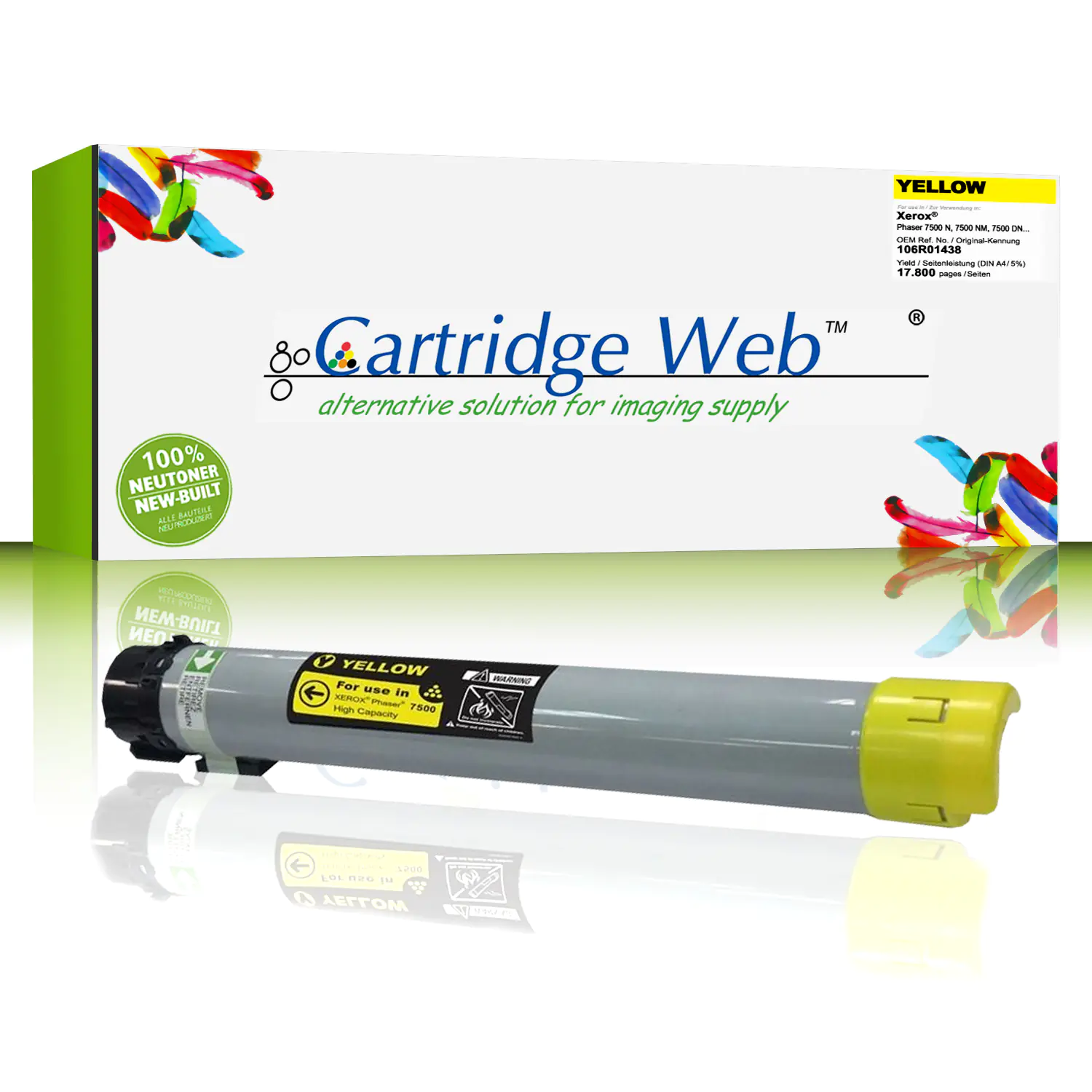CartridgeWeb Toner kompatibel zu Xerox 106R01438 gelb 17.800 Seiten CartridgeWeb Toner kompatibel zu Xerox 106R01438 gelb 17.800 Seiten