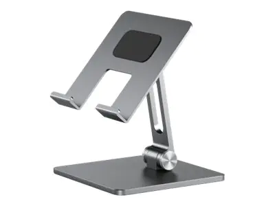 ALOGIC - Aufstellung - für Tablett - Aluminium, Silikon, ABS-Kunststoff - Space-grau