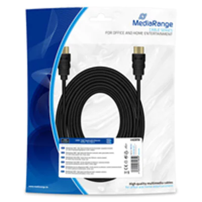 MEDIARANGE MRCS212 - 10 m - HDMI Typ A (Standard) - HDMI Typ A (Standard) - 10,2 Gbit/s - Schwarz MEDIARANGE MRCS212 - 10 m - HDMI Typ A (Standard) - HDMI Typ A (Standard) - 10,2 Gbit/s - Schwarz