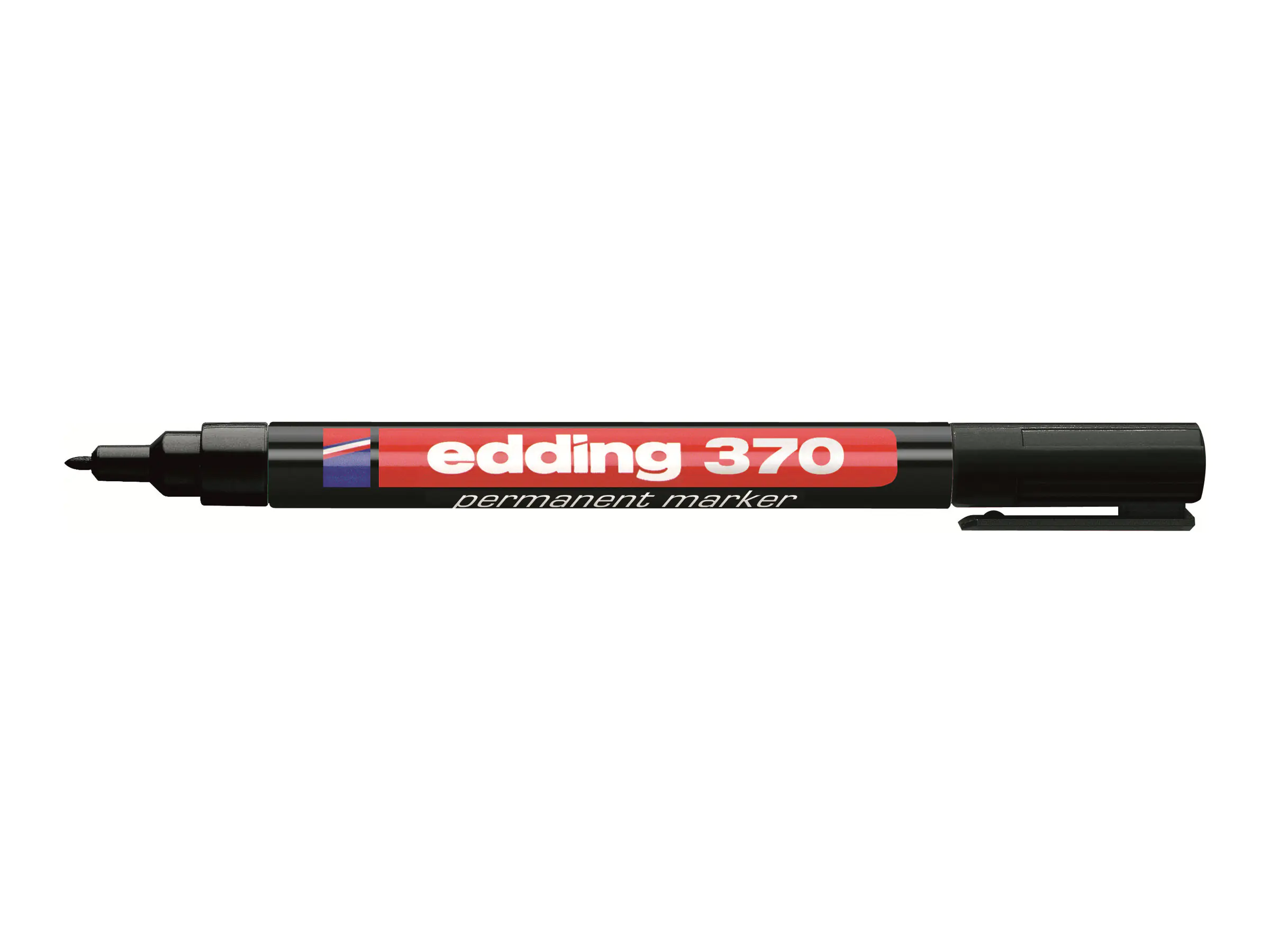edding Permanentmarker 370 4-370001 1mm Rundspitze nachfüllbar schwarz