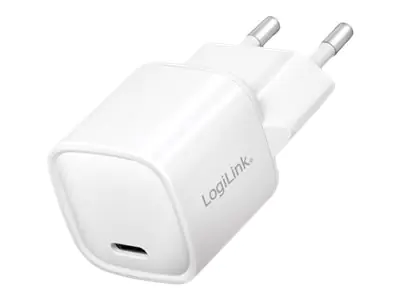 LogiLink - Netzteil - 20 Watt - 0.6 A - PD (24 pin USB-C) - weiß