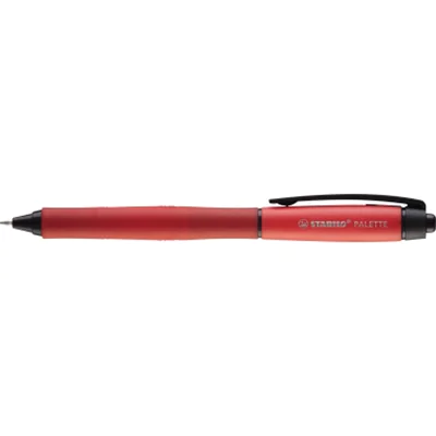 STABILO PALETTE, Anklippbarer versenkbarer Stift, Rot, Kunststoff, Gummi, 0,4 mm, Fein, Beidhändig 268/40-01
