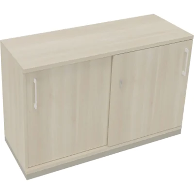 Schiebetürenschrank 2OH B1200xT442xH781mm si/Akazie hell Schiebetürenschrank 2OH B1200xT442xH781mm si/Akazie hell