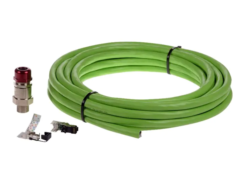 AXIS SKDP03-T - Bulkkabel - RJ-45 (M) - 10 m - S/UTP - CAT 6 - RAL 6018 - für AXIS EXTB-3; ExCam XF P1377, XPT Q6055 Explosion-Protected PTZ Network Camera