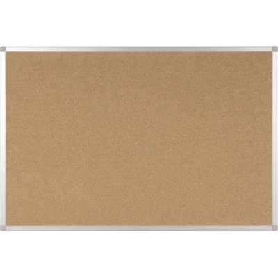 Bi-office Pinnwand Ayda Maße der Oberfläche: 106,5 x 75 cm (B x H) Schrauben, Dübel Kork Material des Rahmens: Aluminium, eloxiert braun