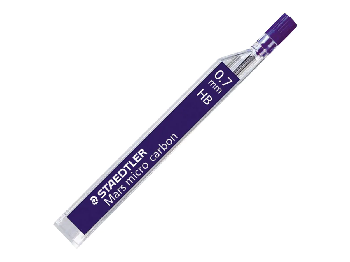 STAEDTLER Mars micro carbon - Bleistiftmine - HB - Pechschwarz - 0.7 mm (Packung mit 12) 250 07-HB