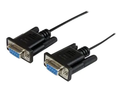 StarTech 1m DB9 RS232 Seriell Nullmodemkabel - Bu/Bu - 9-pin seriell Null-Modem Anschlusskabel - Schwarz - Nullmodemkabel - DB-9 (W) zu DB-9 (W) - 1 m - geformt, Daumenschrauben - Schwarz - für P/N: PCI2S5502, PEX4S953, PEX4S953LP StarTech 1m DB9 RS232 Seriell Nullmodemkabel - Bu/Bu - 9-pin seriell Null-Modem Anschlusskabel - Schwarz - Nullmodemkabel - DB-9 (W) zu DB-9 (W) - 1 m - geformt, Daumenschrauben - Schwarz - für P/N: PCI2S5502, PEX4S953, PEX4S953LP