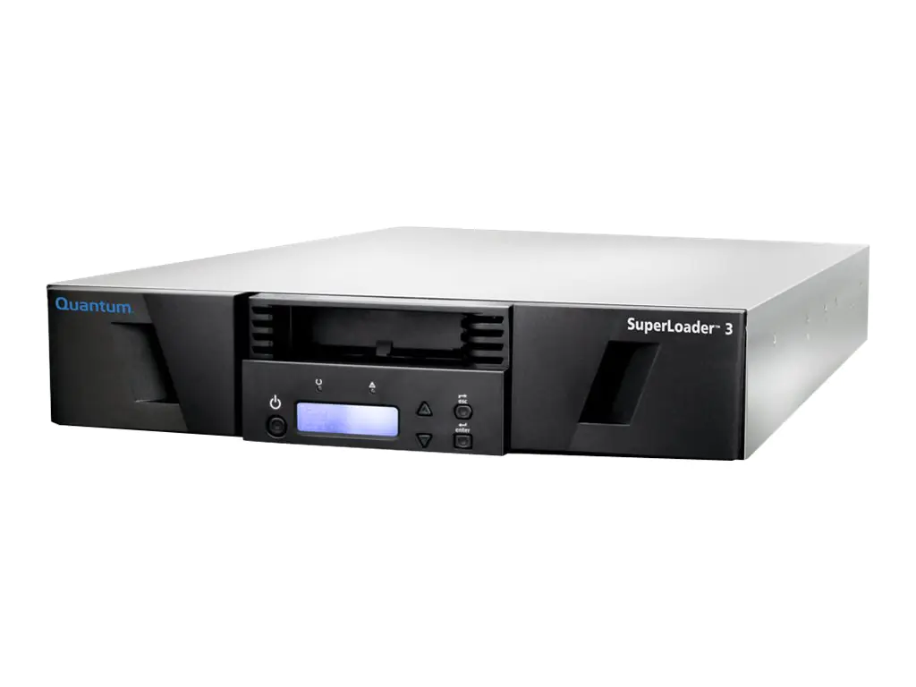 Quantum SuperLoader 3 with (Model C) drive(s) - Tape Autoloader - 48 TB / 120 TB - Steckplätze: 8 - LTO Ultrium (6 TB / 15 TB) E7-LLYAE-YE