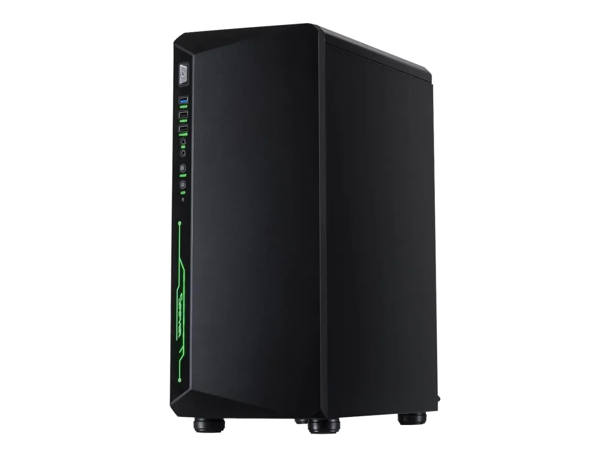 Inter-Tech C-3 Saphir - Tower - ATX - keine Spannungsversorgung (ATX) - Schwarz - USB/Audio