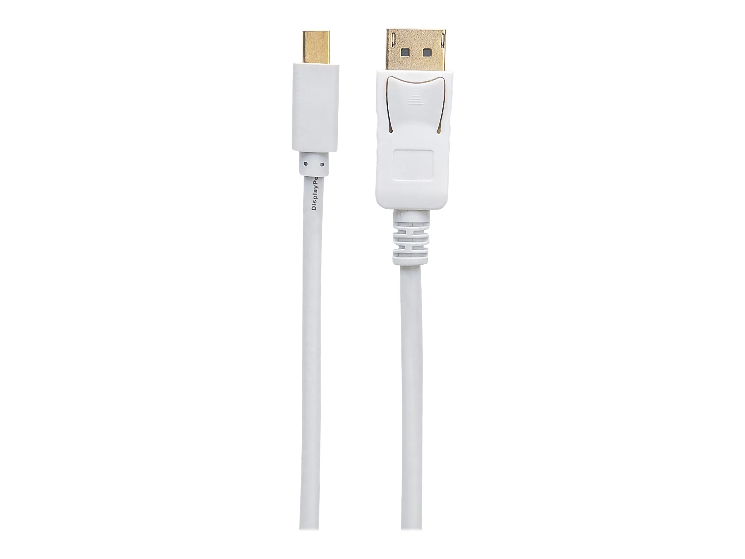 TECHly - DisplayPort-Kabel - Mini DisplayPort (M) zu DisplayPort (M) - DisplayPort 1.2 - 2 m - 4K Unterstützung - weiß