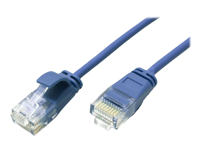 Roline - Patch-Kabel - RJ-45 (M) zu RJ-45 (M) - 3 m - UTP - CAT 6a - halogenfrei, geformt - Blau