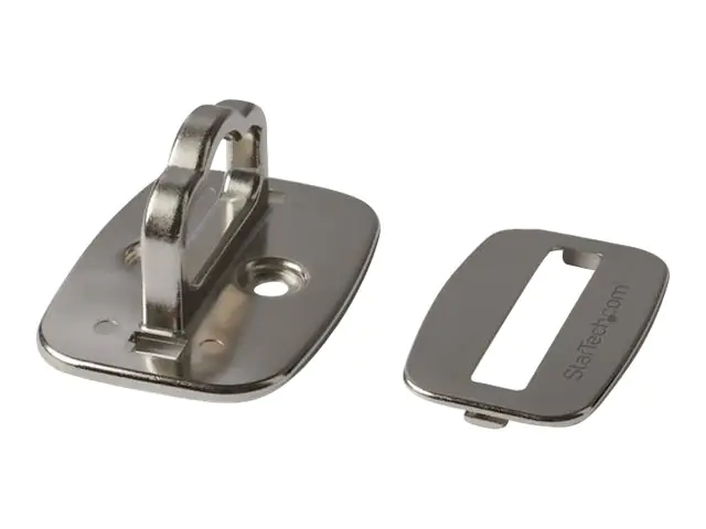 StarTech LTANCHORL Notebook-Sicherheits-Kabelverankerung (Stahl, groß, Tisch-Verankerung für Laptop-Kabelschloss) - Kabelschloss - Silber - für P/N: LTLOCKNBL