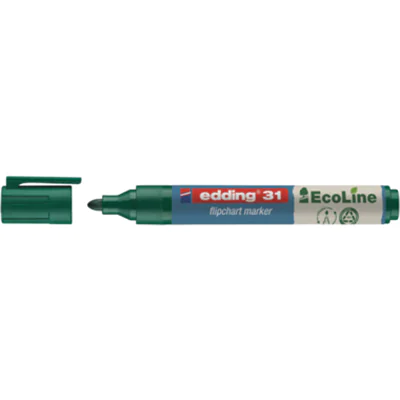 edding Flipchartmarker 31 EcoLine 4-31004 1,5-3mm Rundspitze grün edding Flipchartmarker 31 EcoLine 4-31004 1,5-3mm Rundspitze grün