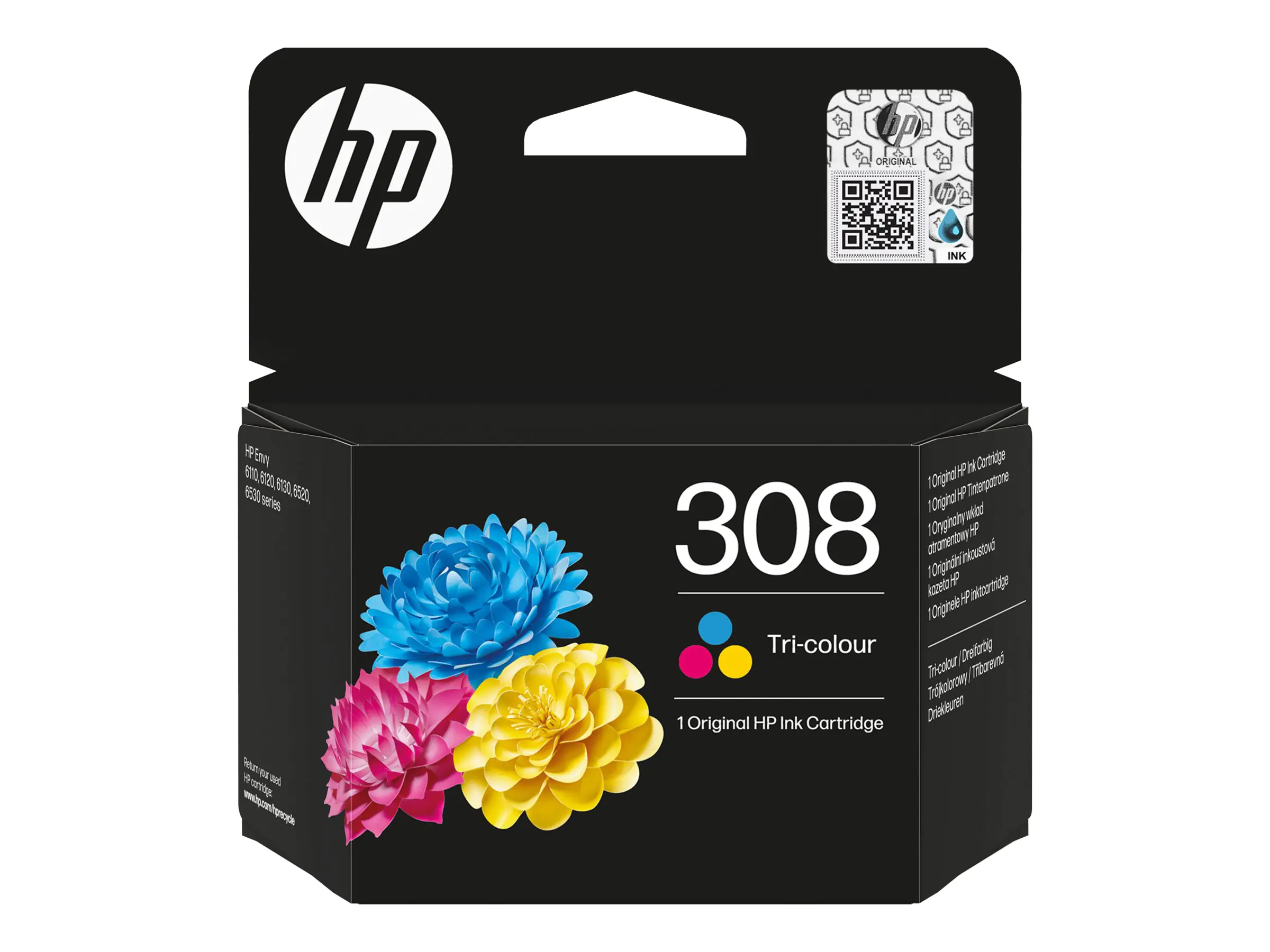 HP 308 - Cyan, Magenta, Gelb - original - Box - Tintenpatrone