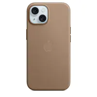 Apple - Hintere Abdeckung für Mobiltelefon - kompatibel mit MagSafe - Microtwill, FineWoven - Taupe - für iPhone 15