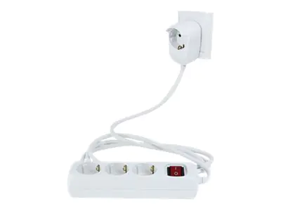 REV Powersplit - Steckdosenleiste - 3500 Watt - Ausgangsanschlüsse: 4 (Stromversorgung) - 2 m - weiß