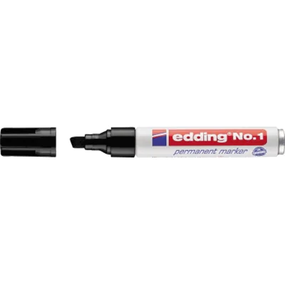 EDDING No.1, Meißel, Schwarz, Aluminium, Multi, 1 mm, 5 mm 4-1001