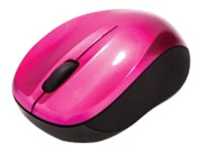 Verbatim Wireless Mouse GO NANO - Maus - optisch - kabellos - RF - kabelloser Empfänger (USB) - Hot Pink