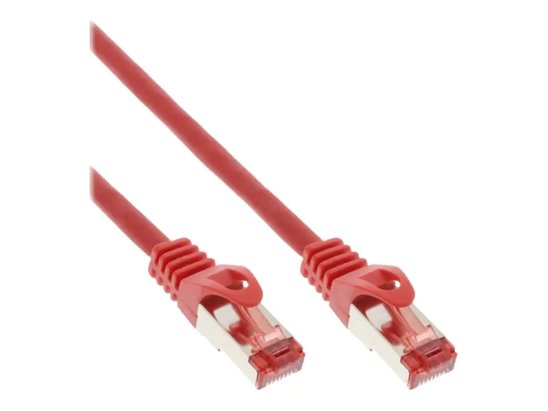 InLine - Patch-Kabel - RJ-45 (M) zu RJ-45 (M) - 2 m - SFTP, PiMF - CAT 6 - geschirmt, halogenfrei, geformt - Rot