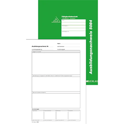RNK Formularbuch Ausbildungsnachweis wöchentliche/monatliche Eintragungen DIN A4 28 - Bürokleinmaterial - A4 5084