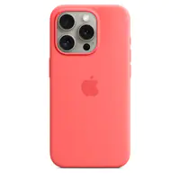 Apple - Hintere Abdeckung für Mobiltelefon - kompatibel mit MagSafe - Silikon - Guave - für iPhone 15 Pro