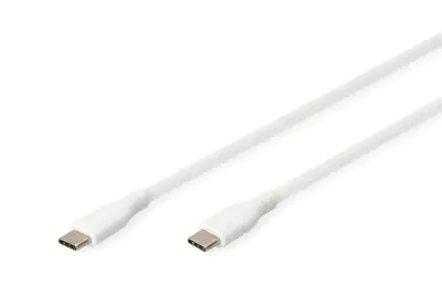 DIGITUS USB-C Silicone charging cable - 1m USB 2.0 60W white - Kabel - Digital/Daten