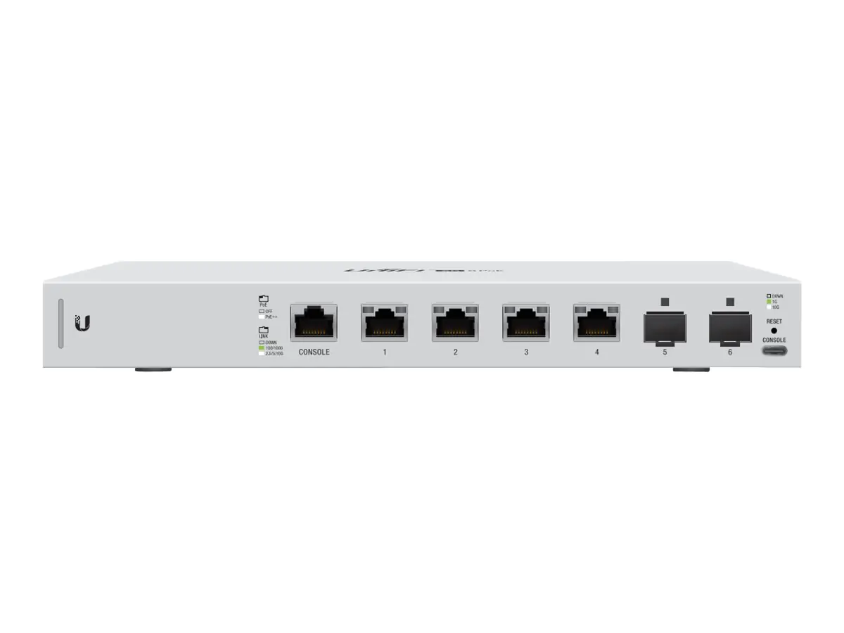 Ubiquiti UniFi Switch US-XG-6POE - Switch - managed - 4 x 100/1000/2.5G/5G/10GBase-T (PoE++) + 2 x 10 Gigabit SFP+ - Desktop - PoE++ - AC 120/230 V/DC 44 - 57 V