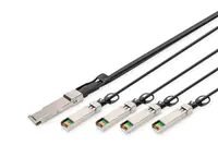 DIGITUS - 40GBase Direktanschlusskabel - QSFP+ (M) zu SFP+ (M) - 3 m - SFF-8431/SFF-8432/SFF-8436/SFF-8472