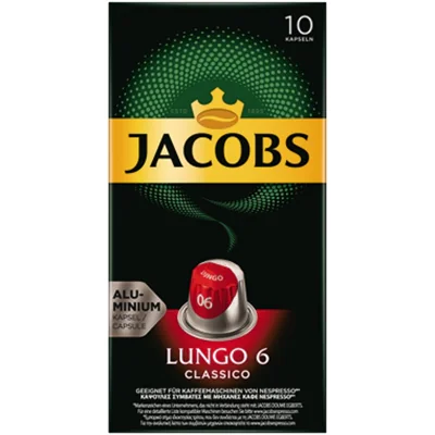 JACOBS Kaffeekapsel Lungo 6 Classico 4057022 10 St./Pack.