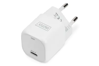 Digitus - Netzteil - 20 Watt - 3 A - PD 3.0 (24 pin USB-C) - weiß