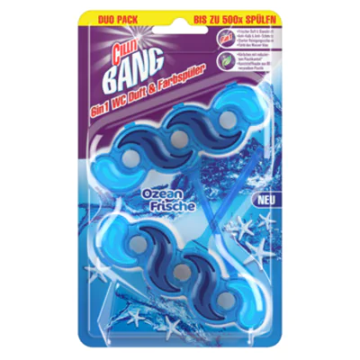 CILLIT BANG WC-Duftspüler 6in1 Ozean Frische 2 x 39 g/Pack.