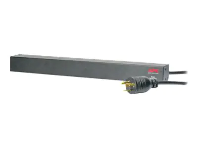 APC Basic Rack-Mount PDU - Steckdosenleiste (Rack - einbaufähig) - Wechselstrom 208 V - Eingabe, Eingang NEMA L6-20 - Ausgangsanschlüsse: 12 (power IEC 60320 C13) - 1U - 48.3 cm (19") - 3.66 m Schnur - Kanada, Vereinigte Staaten - Schwarz - für P/N: SMTL1