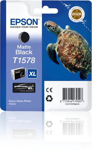 Epson T1578 - 25.9 ml - mattschwarz - Original - Blisterverpackung - Tintenpatrone - für Stylus Photo R3000