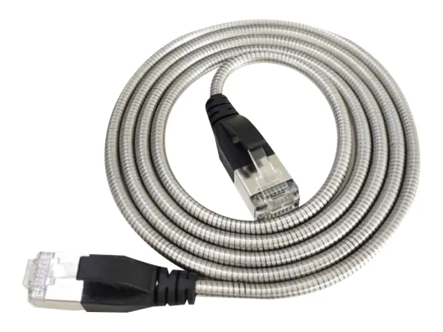 exertis Connect - Patch-Kabel - RJ-45 (M) zu RJ-45 (M) - 1 m - 4.7 mm - U/FTP - CAT 6a - Innen, geformt, ohne Haken - Silber