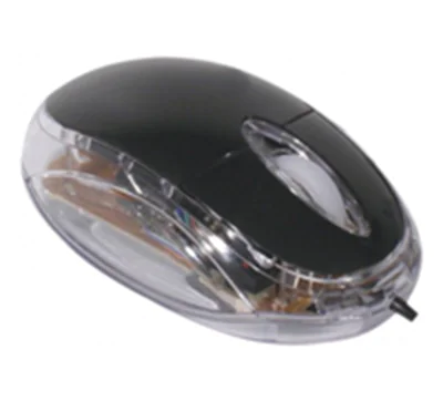 Exertis Connect Optische Mini USB Maus mit schwarzer Leuchtfarbe - Maus