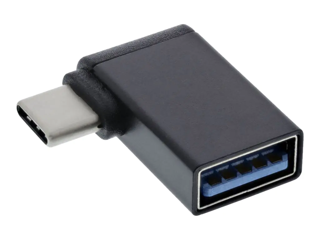 InLine - USB-Adapter - 24 pin USB-C (M) zu USB Typ A (W) gewinkelt - USB 3.1 Gen1 OTG - 900 mA InLine - USB-Adapter - 24 pin USB-C (M) zu USB Typ A (W) gewinkelt - USB 3.1 Gen1 OTG - 900 mA